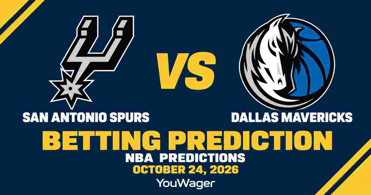 San Antonio Spurs vs Dallas Mavericks Betting Prediction, NBA Predictions, October 24, 2026