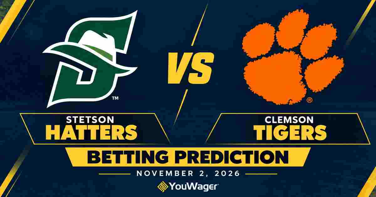 Stetson Hatters vs Clemson Tigers Betting Prediction, College Basketball Predictions, November 2, 2026