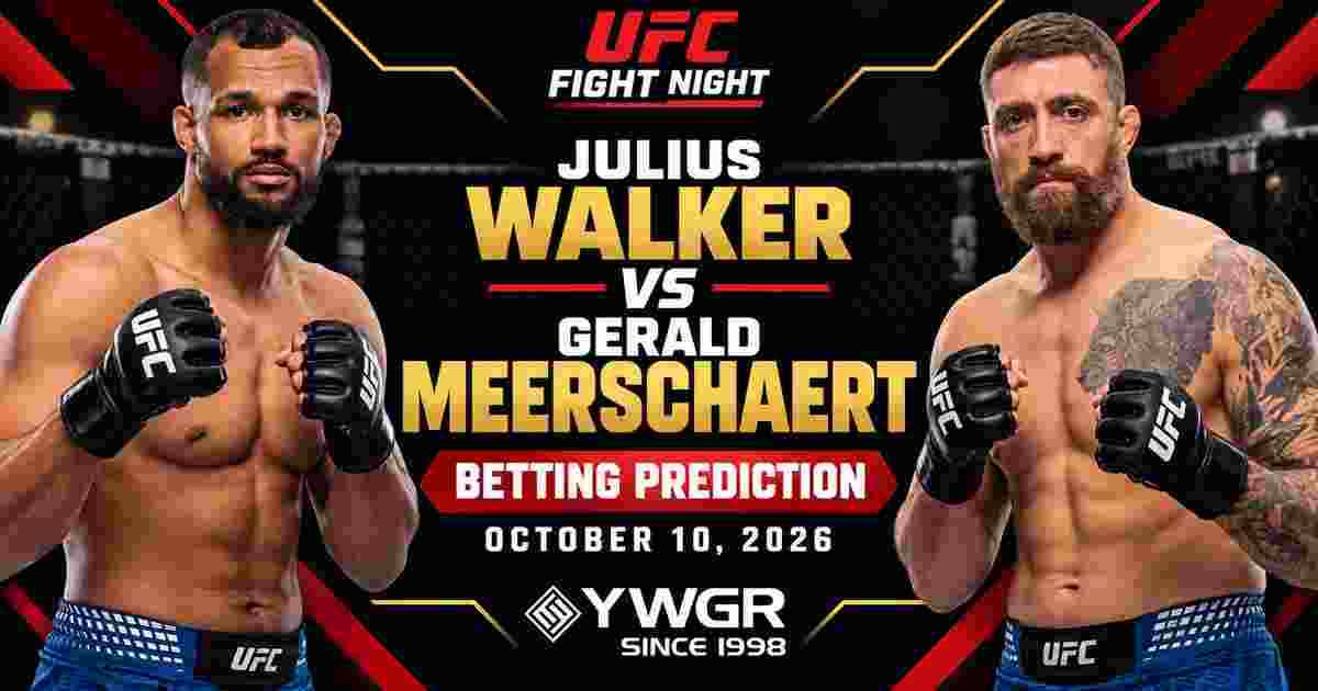 Julius Walker vs Gerald Meerschaert Betting Prediction, October 10, 2026
