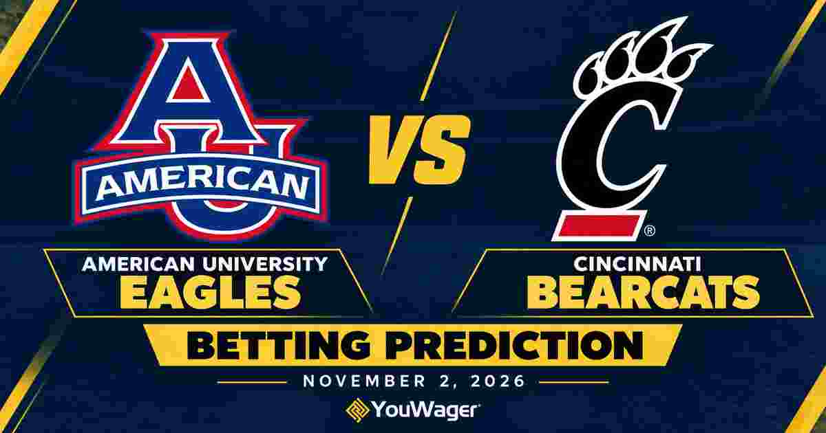 American University Eagles vs Cincinnati Bearcats Betting Prediction, College Basketball Predictions, November 2, 2026