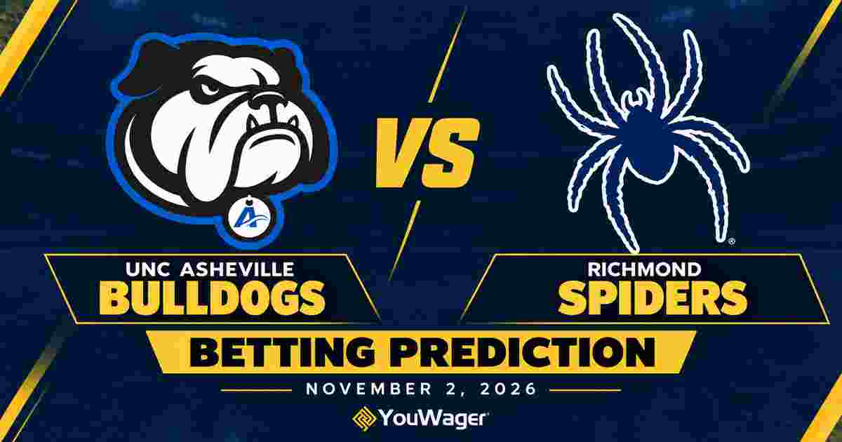 UNC Asheville Bulldogs vs Richmond Spiders Betting Prediction, College Basketball Predictions, November 2, 2026