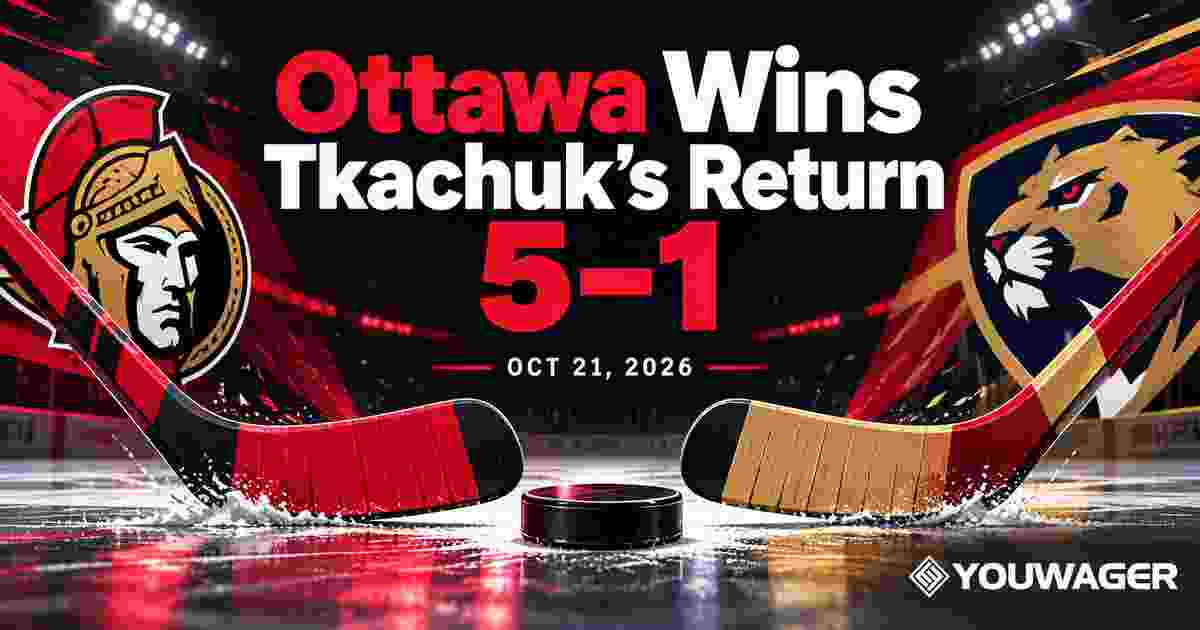 Senators Beat Panthers 5-1 as Brady Tkachuk Gets Hostile Ottawa Return