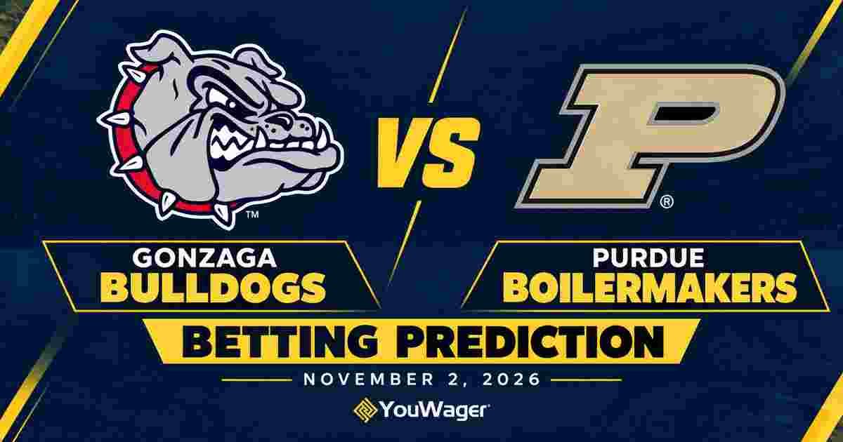 Gonzaga Bulldogs vs Purdue Boilermakers Betting Prediction, College Basketball Predictions, November 2, 2026