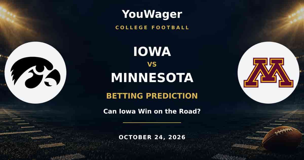 Iowa Hawkeyes vs Minnesota Golden Gophers Betting Prediction, October 24, 2026: Can Iowa Win on the Road?