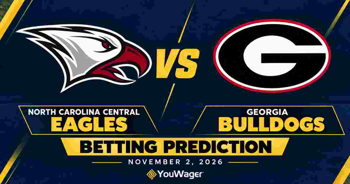 North Carolina Central Eagles vs Georgia Bulldogs Betting Prediction, College Basketball Predictions, November 2, 2026