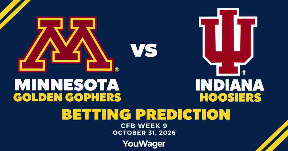 Minnesota Golden Gophers vs Indiana Hoosiers Betting Prediction, CFB Week 9 Predictions, October 31, 2026: Who wins?