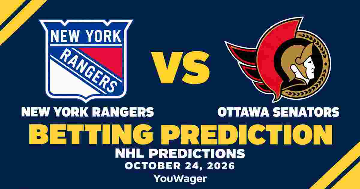 New York Rangers vs Ottawa Senators Betting Prediction, NHL Predictions, October 24, 2026