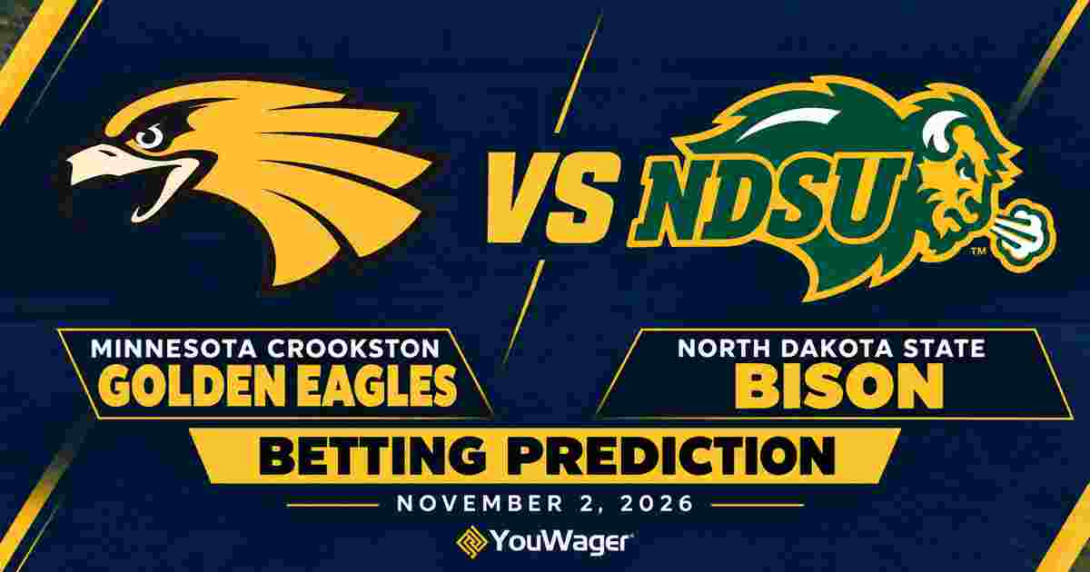Minnesota Crookston Golden Eagles vs North Dakota State Bison Betting Prediction, College Basketball Predictions, November 2, 2026