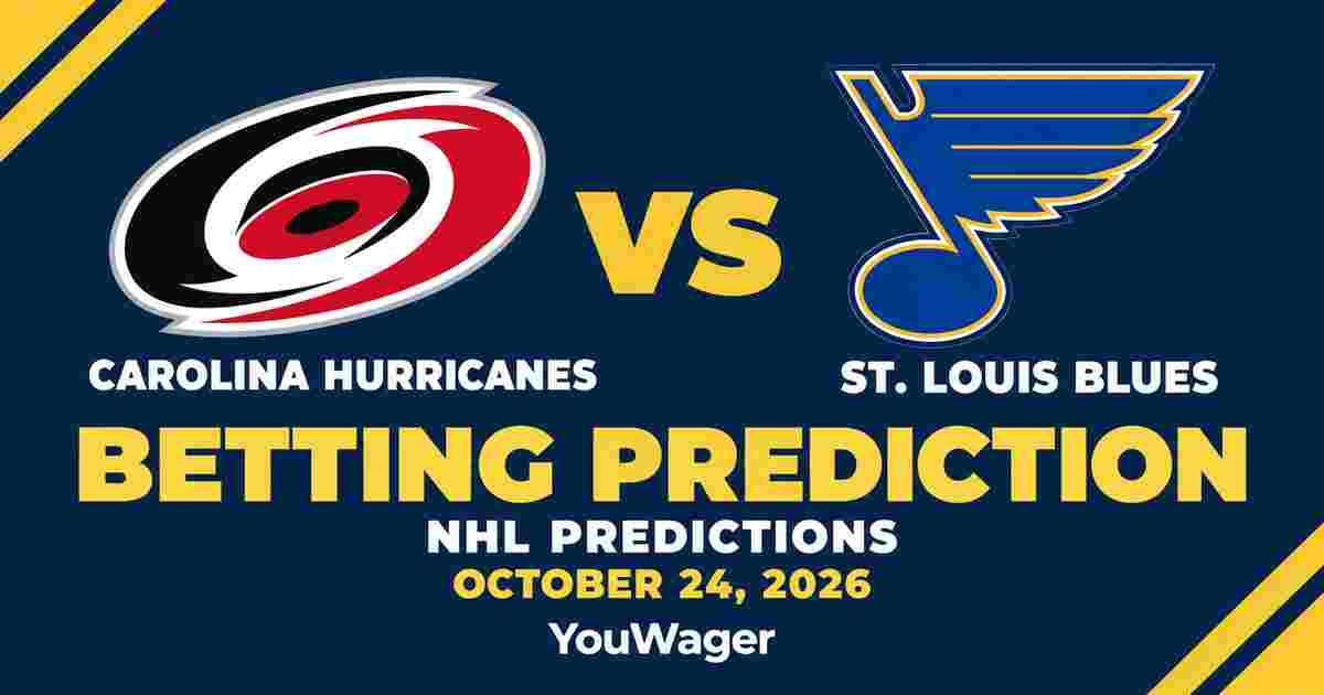 Carolina Hurricanes vs St. Louis Blues Betting Prediction, NHL Predictions, October 24, 2026
