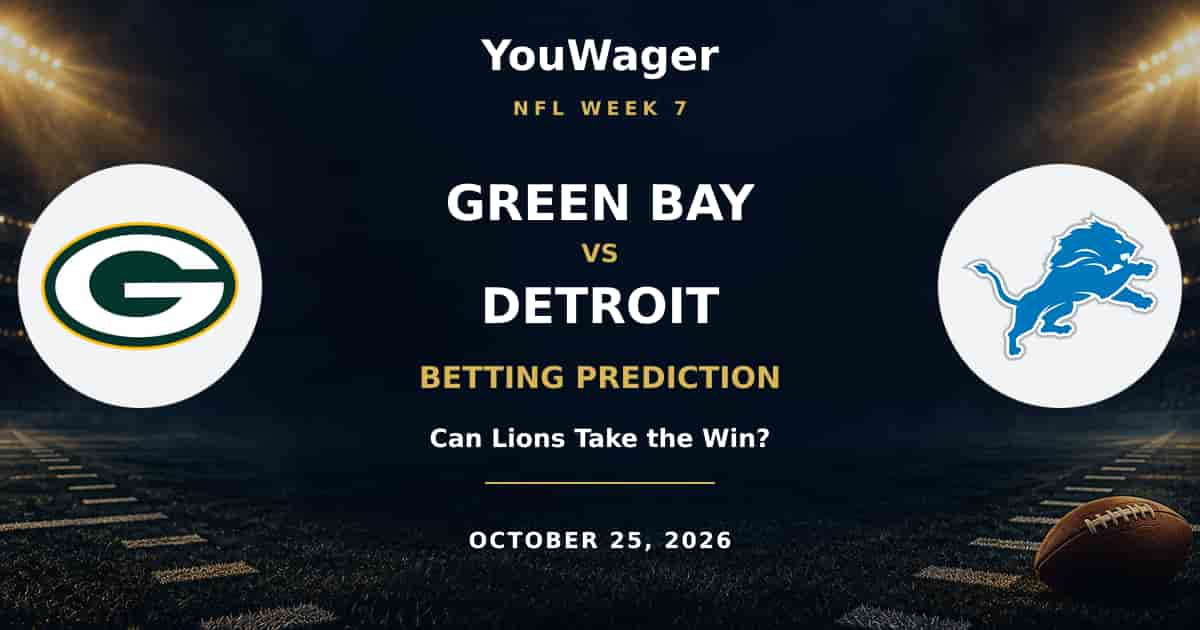 Green Bay Packers vs Detroit Lions Betting Prediction, Week 7, October 25, 2026: Can Lions Take the Win?