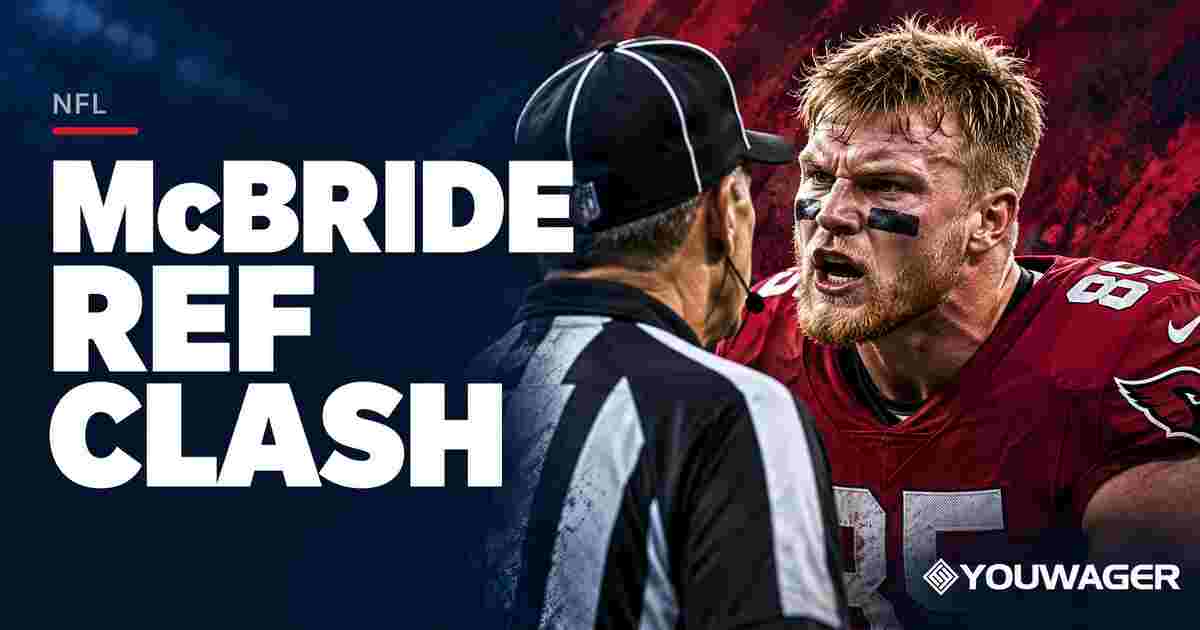 Trey McBride Referee Exchange Goes Viral Before NFL Discipline