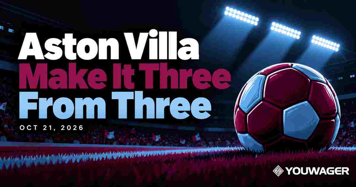 Aston Villa Beat Viking 3-1 for Third Straight Champions League Win