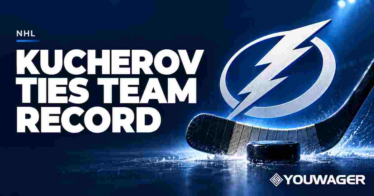 Nikita Kucherov Ties Lightning Career Points Record in Vegas Win