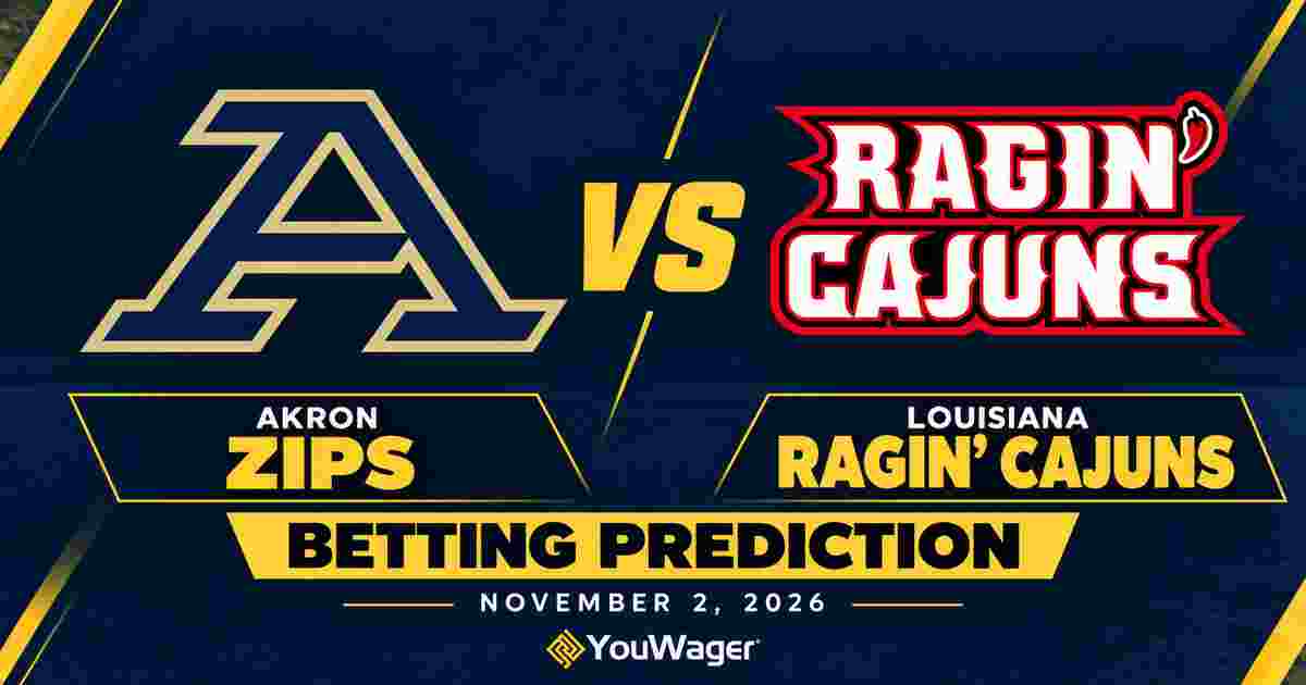 Akron Zips vs Louisiana Ragin' Cajuns Betting Prediction, College Basketball Predictions, November 2, 2026
