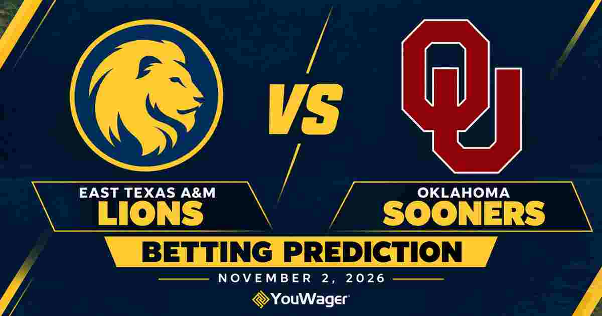 East Texas A&M Lions vs Oklahoma Sooners Betting Prediction, College Basketball Predictions, November 2, 2026