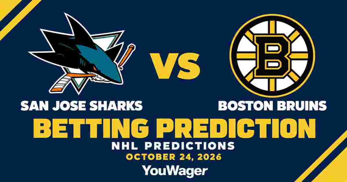 San Jose Sharks vs Boston Bruins Betting Prediction, NHL Predictions, October 24, 2026
