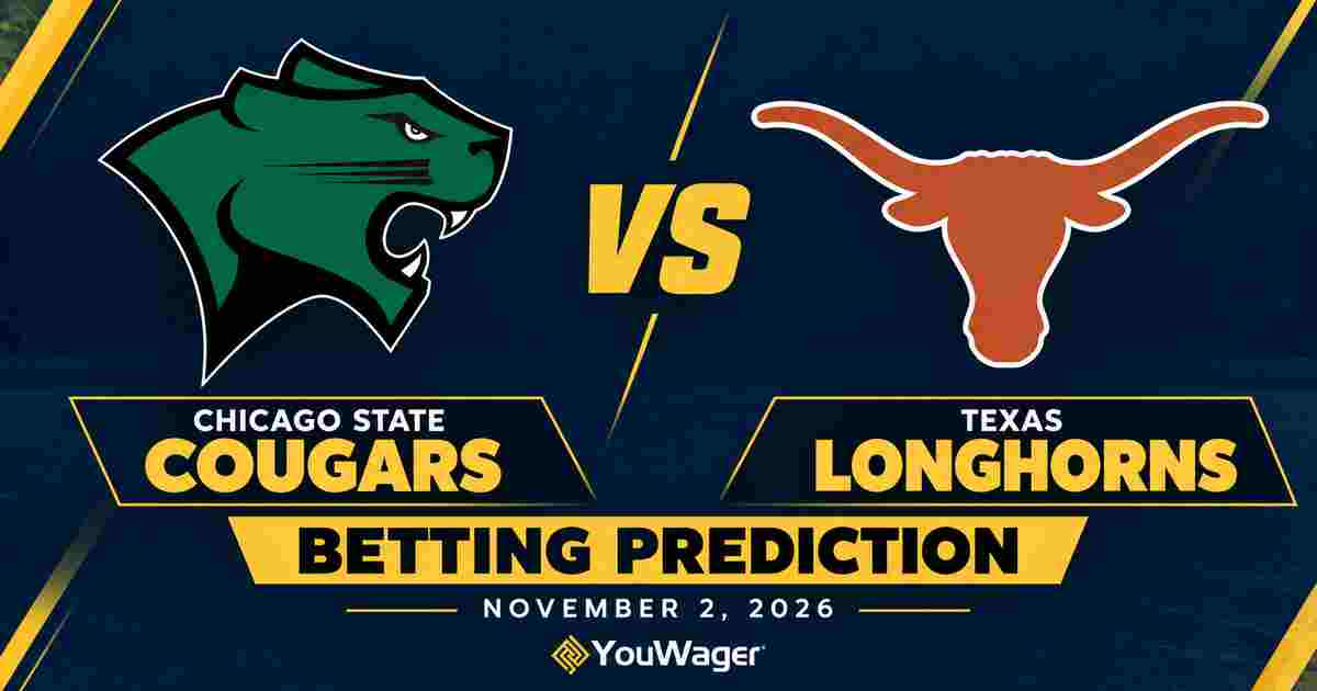 Chicago State Cougars vs Texas Longhorns Betting Prediction, College Basketball Predictions, November 2, 2026