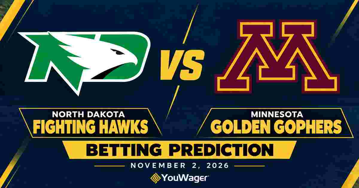 North Dakota Fighting Hawks vs Minnesota Golden Gophers Betting Prediction, College Basketball Predictions, November 2, 2026