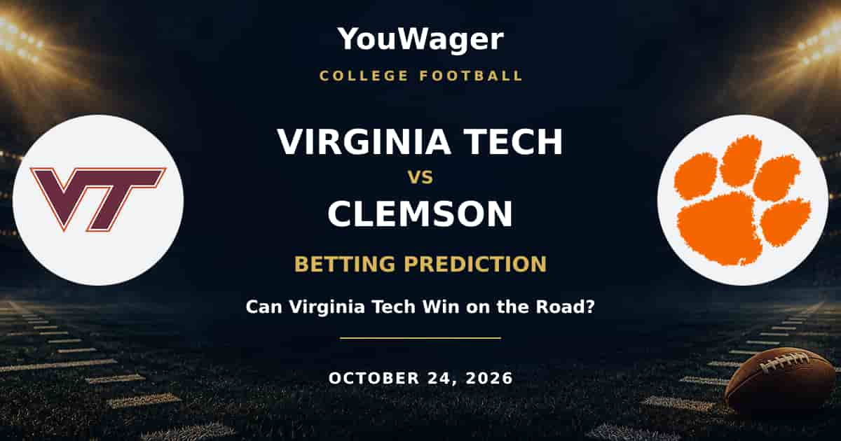 Virginia Tech Hokies vs Clemson Tigers Betting Prediction, October 24, 2026: Can Virginia Tech Win on the Road?