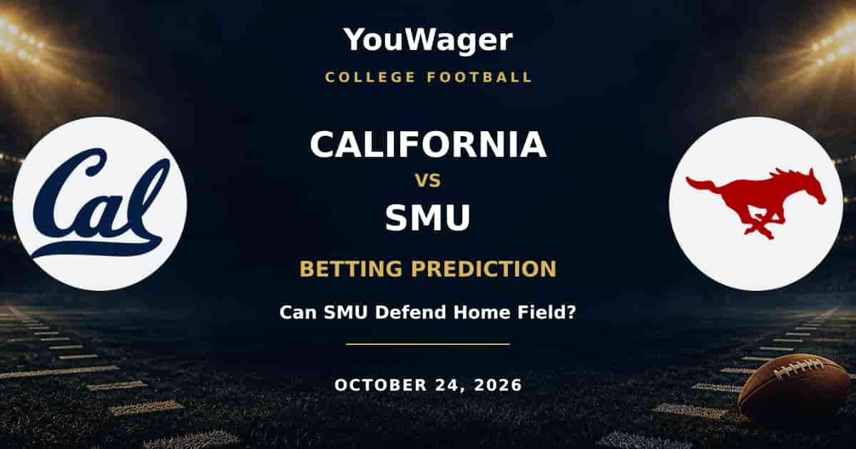 California Golden Bears vs SMU Mustangs Betting Prediction, October 24, 2026: Can SMU Defend Home Field?