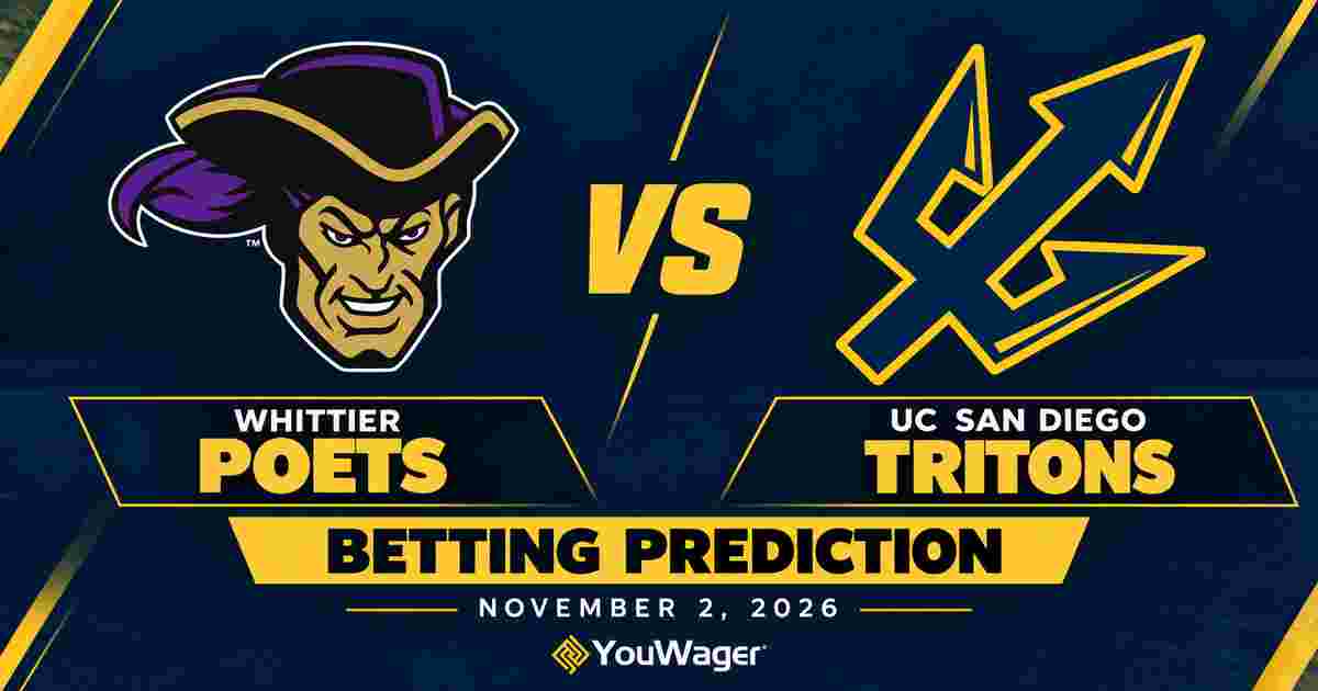 Whittier Poets vs UC San Diego Tritons Betting Prediction, College Basketball Predictions, November 2, 2026