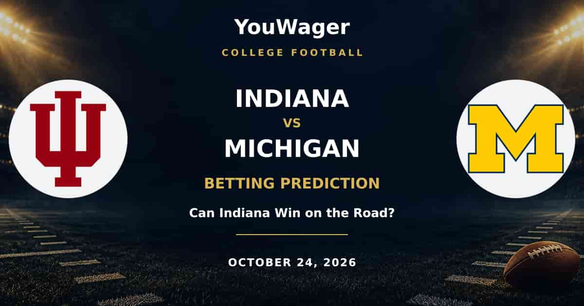 Indiana Hoosiers vs Michigan Wolverines Betting Prediction, October 24, 2026: Can Indiana Win on the Road?