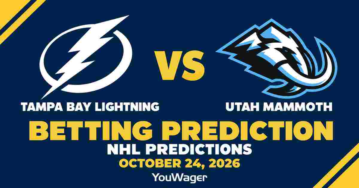 Tampa Bay Lightning vs Utah Mammoth Betting Prediction, NHL Predictions, October 24, 2026