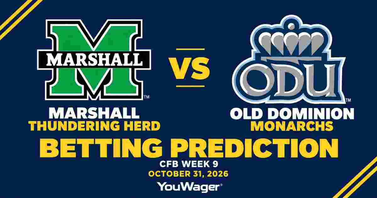 Marshall Thundering Herd vs Old Dominion Monarchs Betting Prediction, CFB Week 9 Predictions, October 31, 2026: Who wins?