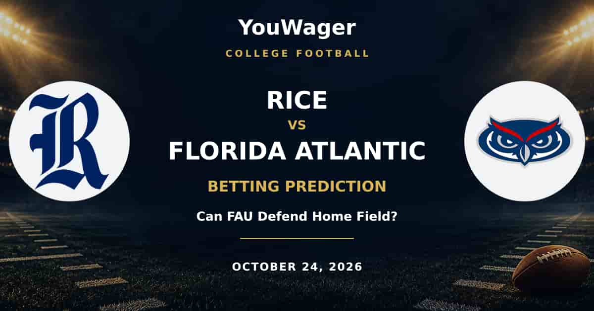 Rice Owls vs Florida Atlantic Owls Betting Prediction, October 24, 2026: Can FAU Defend Home Field?