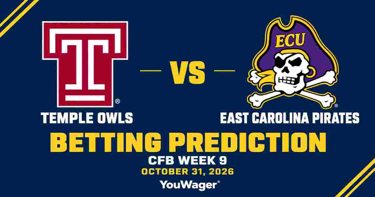 Temple Owls vs East Carolina Pirates Betting Prediction, CFB Week 9 Predictions, October 31, 2026: Who wins?