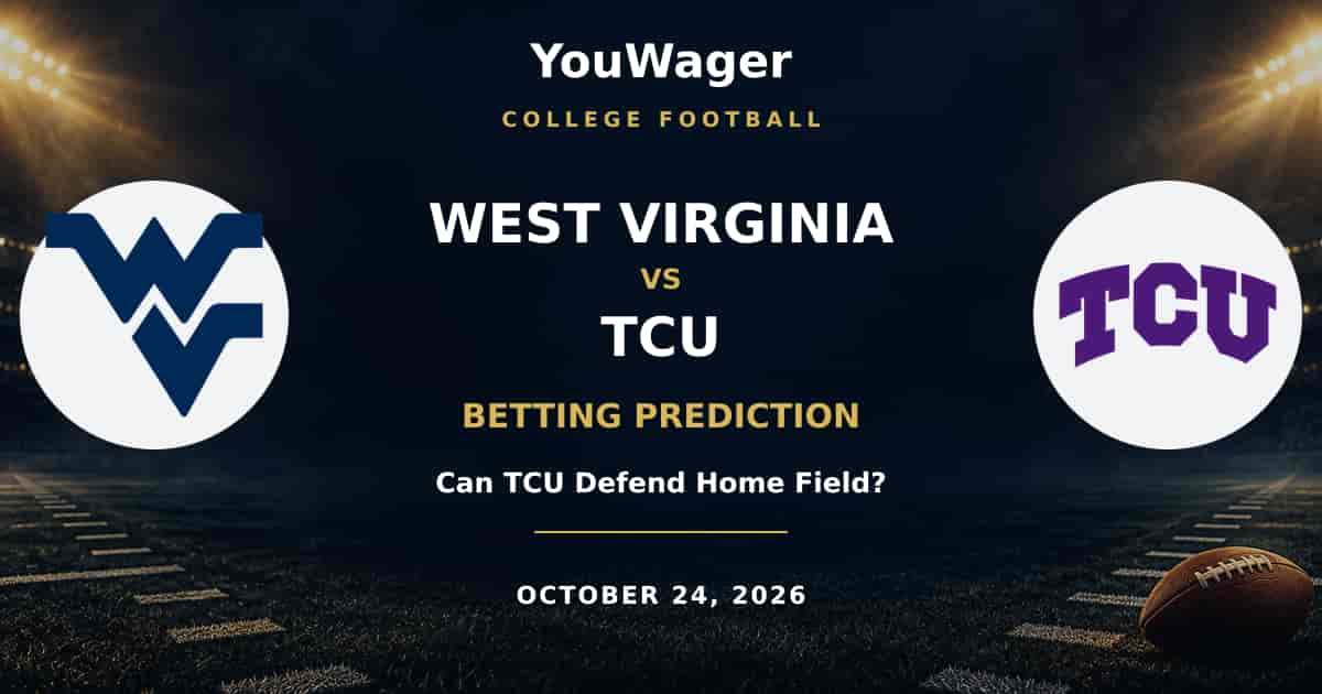 West Virginia Mountaineers vs TCU Horned Frogs Betting Prediction, October 24, 2026: Can TCU Defend Home Field?