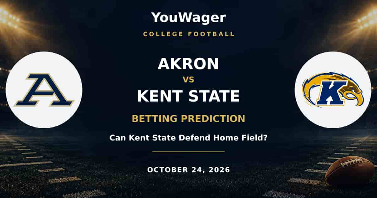 Akron Zips vs Kent State Golden Flashes Betting Prediction, October 24, 2026: Can Kent State Defend Home Field?