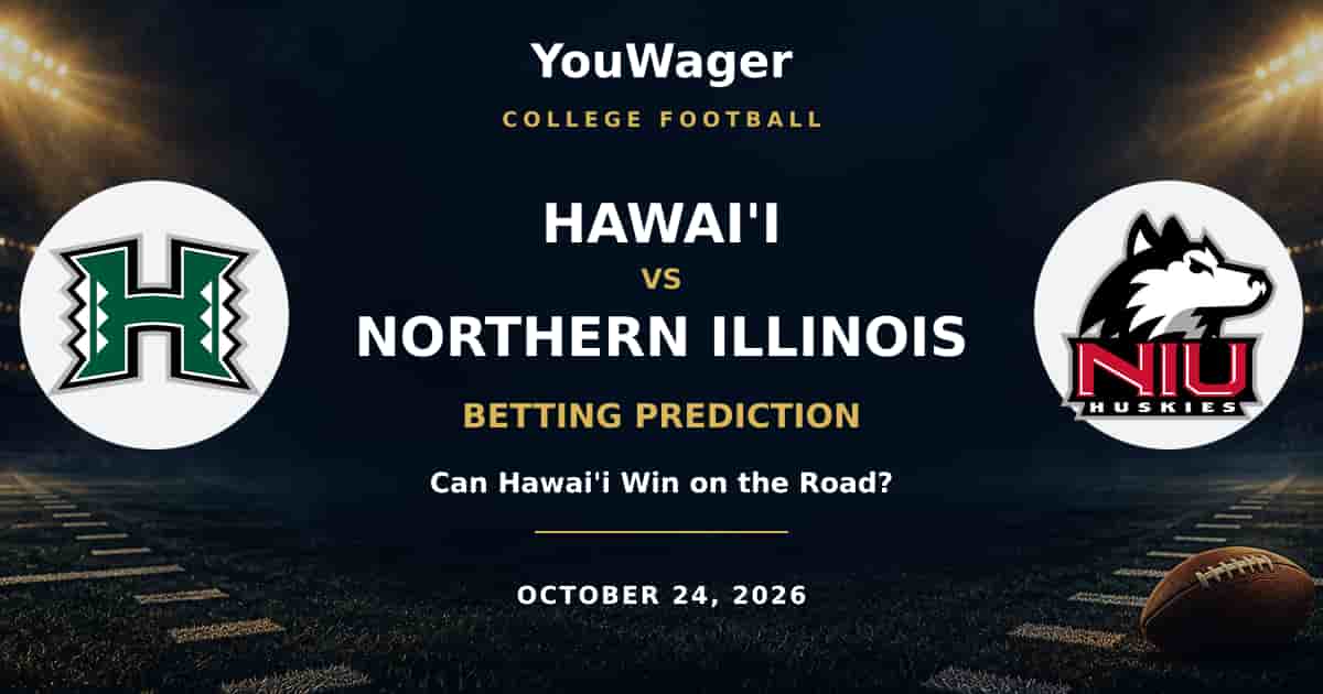 Hawai'i Rainbow Warriors vs Northern Illinois Huskies Betting Prediction, October 24, 2026: Can Hawai'i Win on the Road?