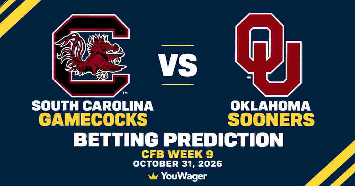 South Carolina Gamecocks vs Oklahoma Sooners Betting Prediction, CFB Week 9 Predictions, October 31, 2026: Who wins?