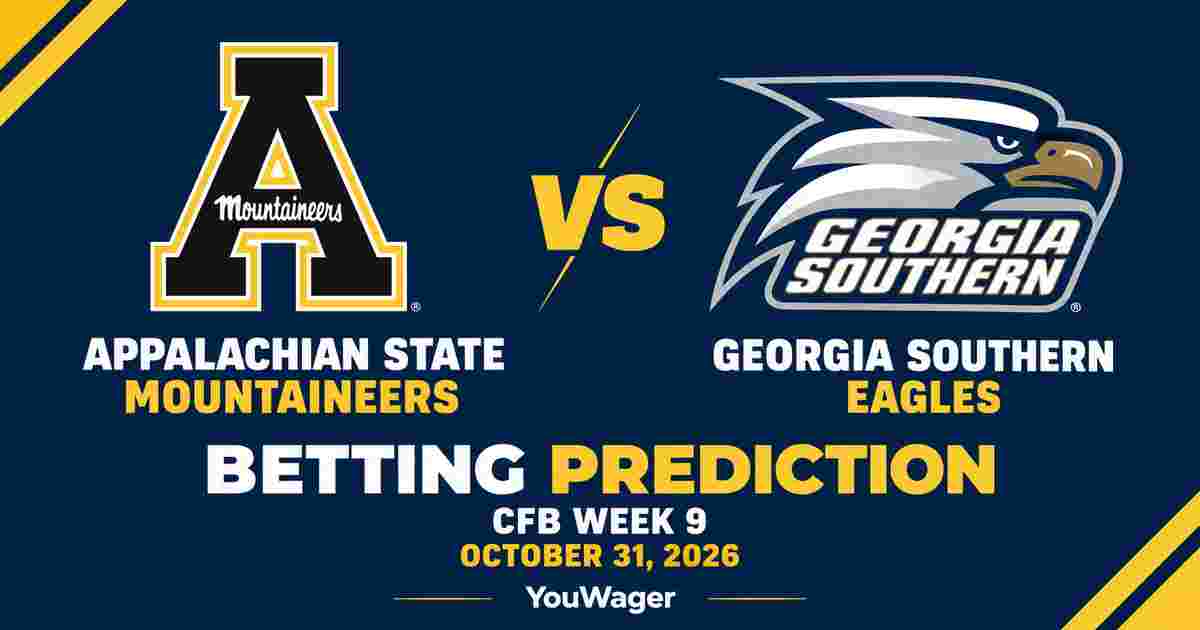 Appalachian State Mountaineers vs Georgia Southern Eagles Betting Prediction, CFB Week 9 Predictions, October 31, 2026: Who wins?