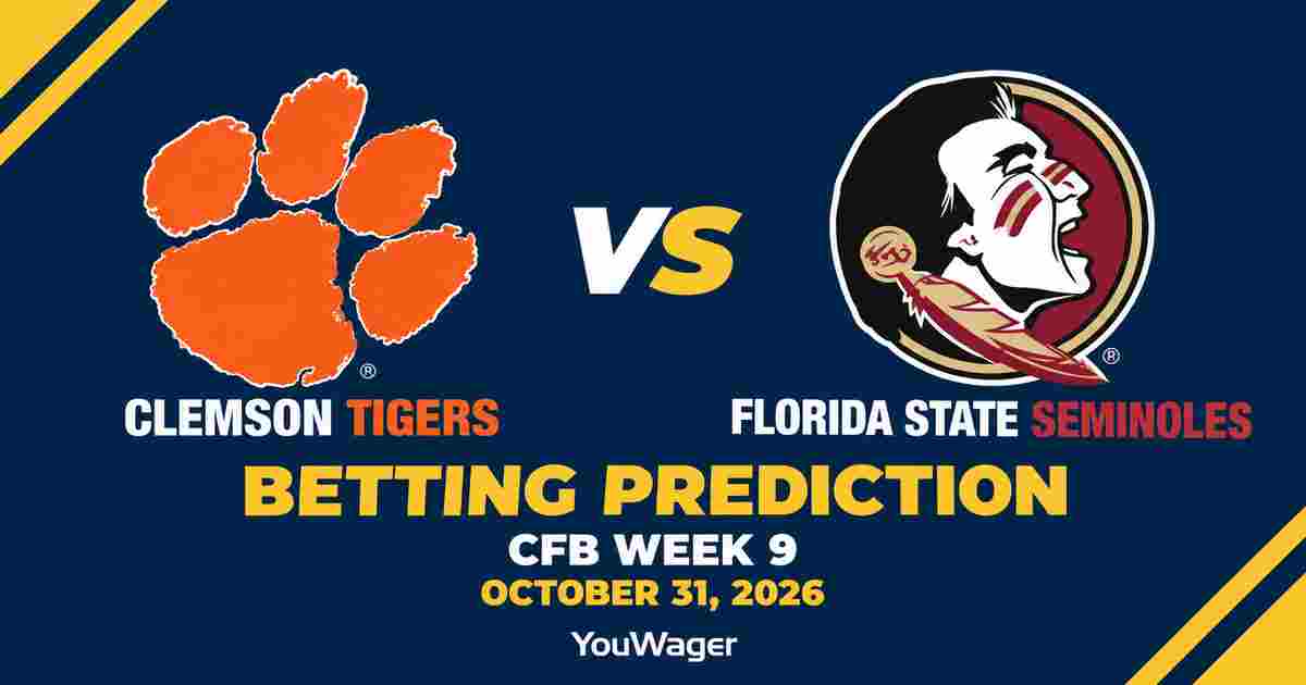 Clemson Tigers vs Florida State Seminoles Betting Prediction, CFB Week 9 Predictions, October 31, 2026: Who wins?