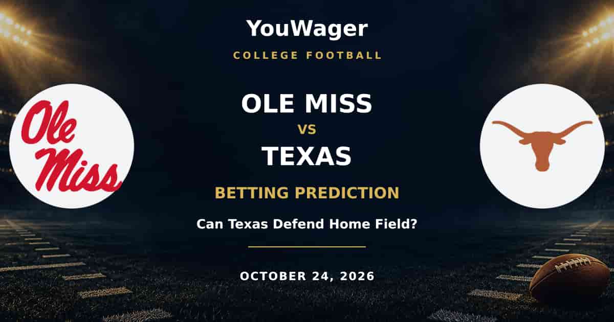 Ole Miss Rebels vs Texas Longhorns Betting Prediction, October 24, 2026: Can Texas Defend Home Field?