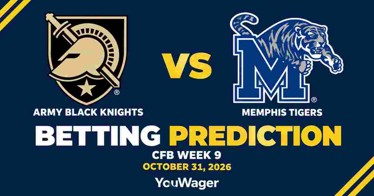 Army Black Knights vs Memphis Tigers Betting Prediction, CFB Week 9 Predictions, October 31, 2026: Who wins?