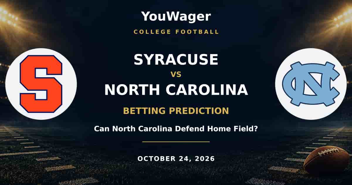 Syracuse Orange vs North Carolina Tar Heels Betting Prediction, October 24, 2026: Can North Carolina Defend Home Field?