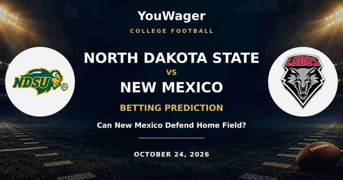 North Dakota State Bison vs New Mexico Lobos Betting Prediction, October 24, 2026: Can New Mexico Defend Home Field?