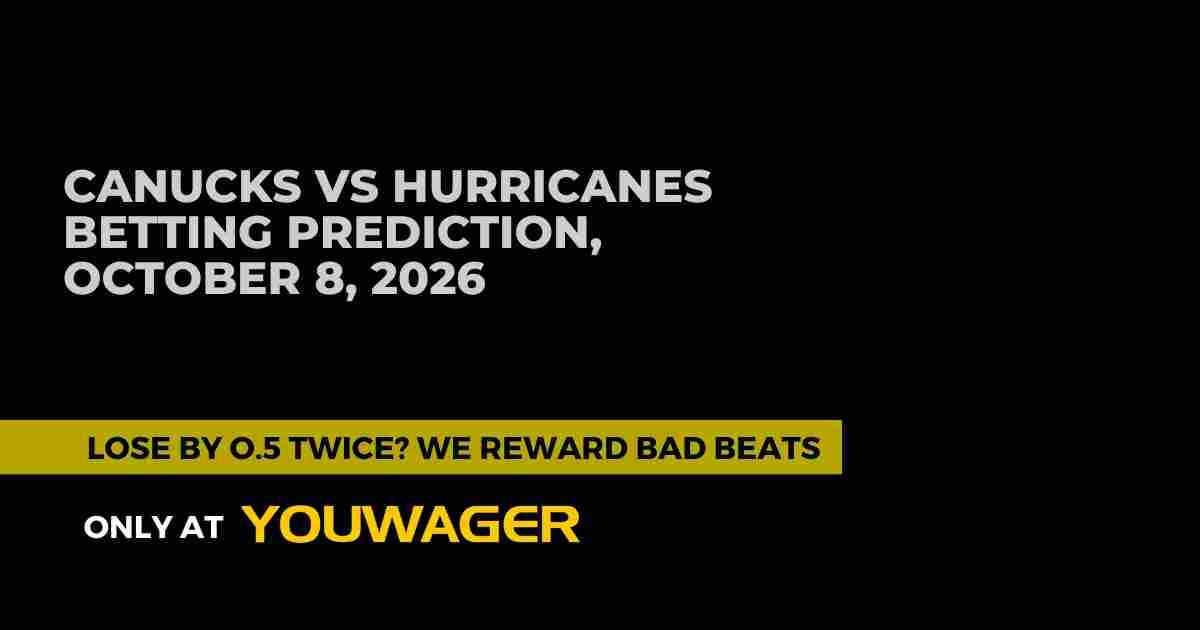 Vancouver Canucks vs Carolina Hurricanes Betting Prediction, October 8, 2026