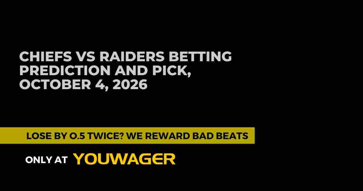 Chiefs vs Raiders Betting Prediction and Pick, October 4, 2026