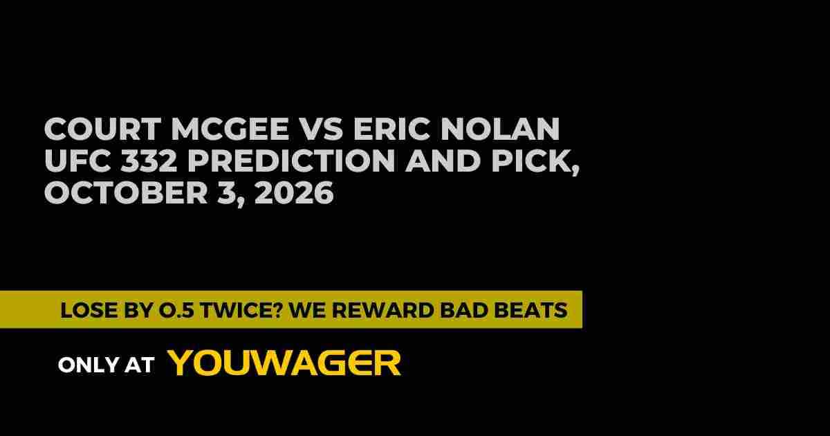 Court McGee vs Anthony Romero UFC 332 Prediction and Pick, October 3, 2026