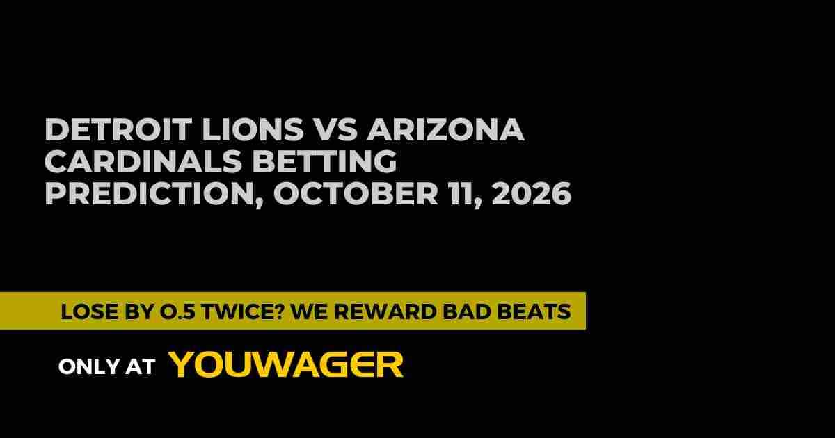 Detroit Lions vs Arizona Cardinals Betting Prediction, October 11, 2026