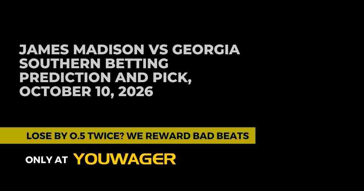 James Madison vs Georgia Southern Betting Prediction and Pick, October 10, 2026