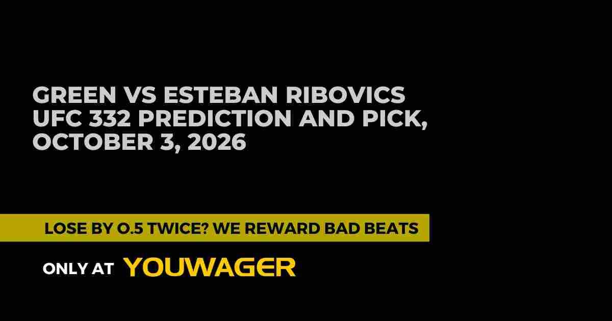 King Green vs Esteban Ribovics UFC 332 Prediction and Pick, October 3, 2026