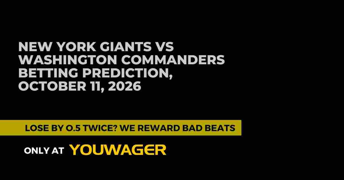 New York Giants vs Washington Commanders Betting Prediction, October 11, 2026