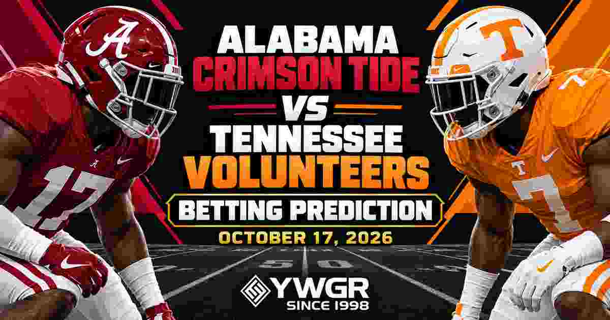 Alabama Crimson Tide vs Tennessee Volunteers Betting Prediction, October 17, 2026