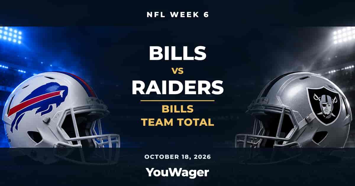 Buffalo Bills Team Total vs Las Vegas Raiders, Week 6, October 18, 2026