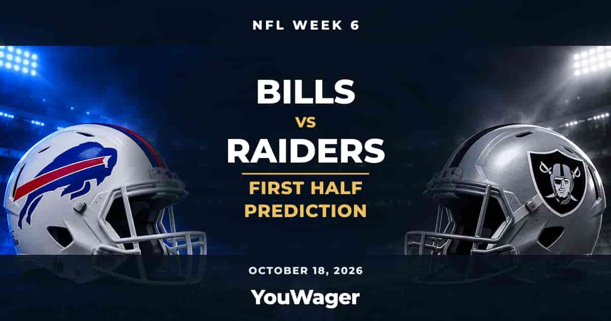 Buffalo Bills vs Las Vegas Raiders First Half Prediction, Week 6, October 18, 2026